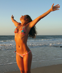 brazilian beach girl