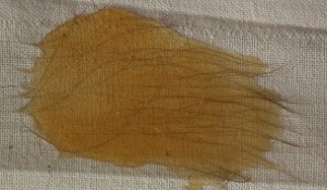 wax strip with hair 
